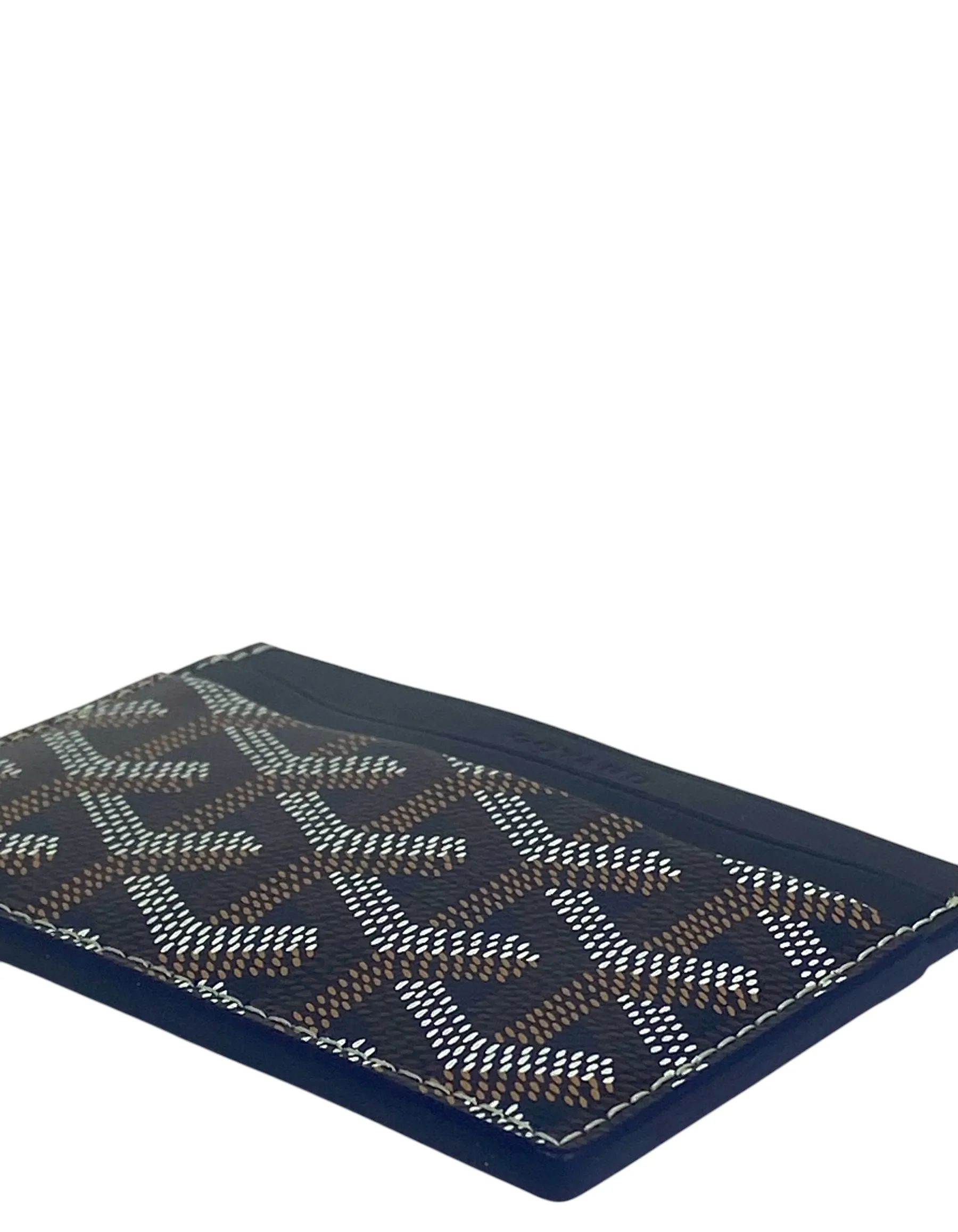 Goyardine Navy Saint Sulpice Card Holder