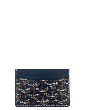 Goyardine Navy Saint Sulpice Card Holder