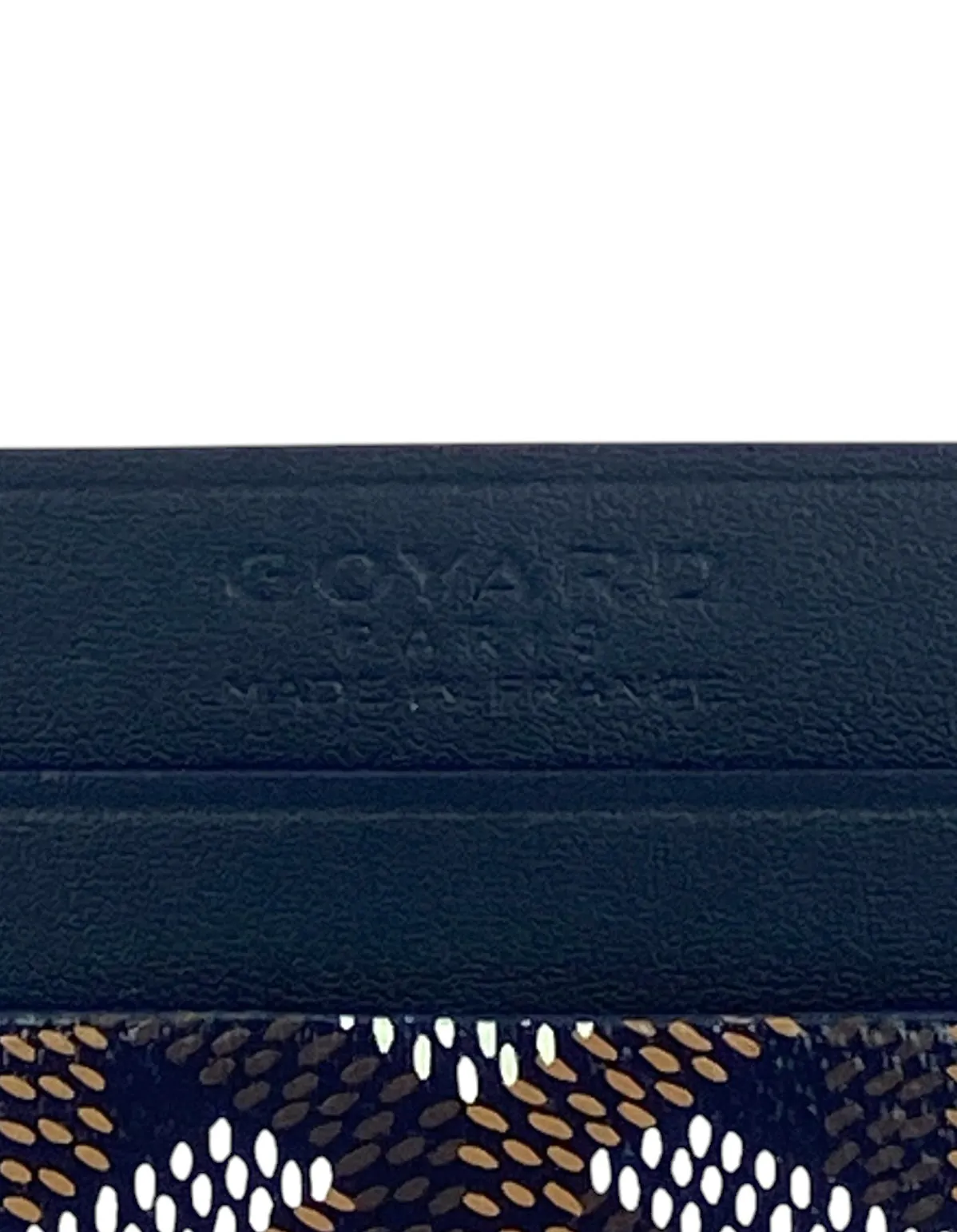 Goyardine Navy Saint Sulpice Card Holder