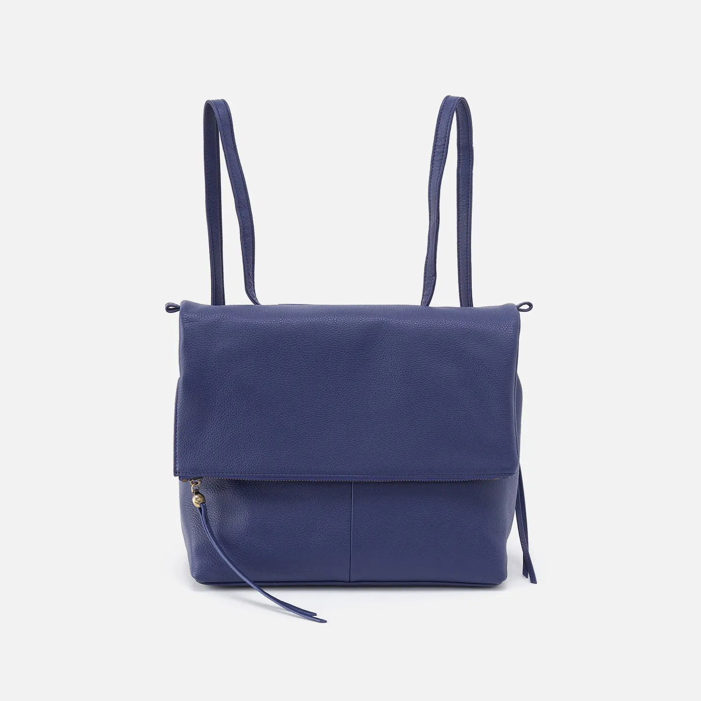 Grant Backpack In Pebbled Leather - Dark Iris