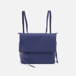 Grant Backpack In Pebbled Leather - Dark Iris