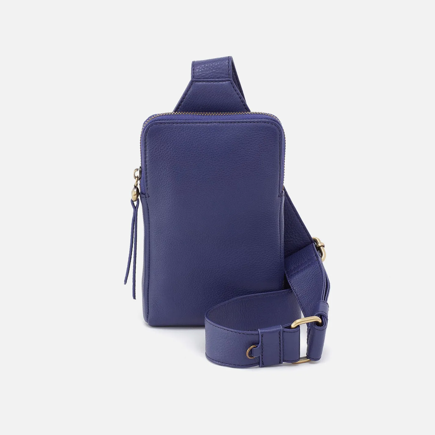 Grant Sling In Pebbled Leather - Dark Iris