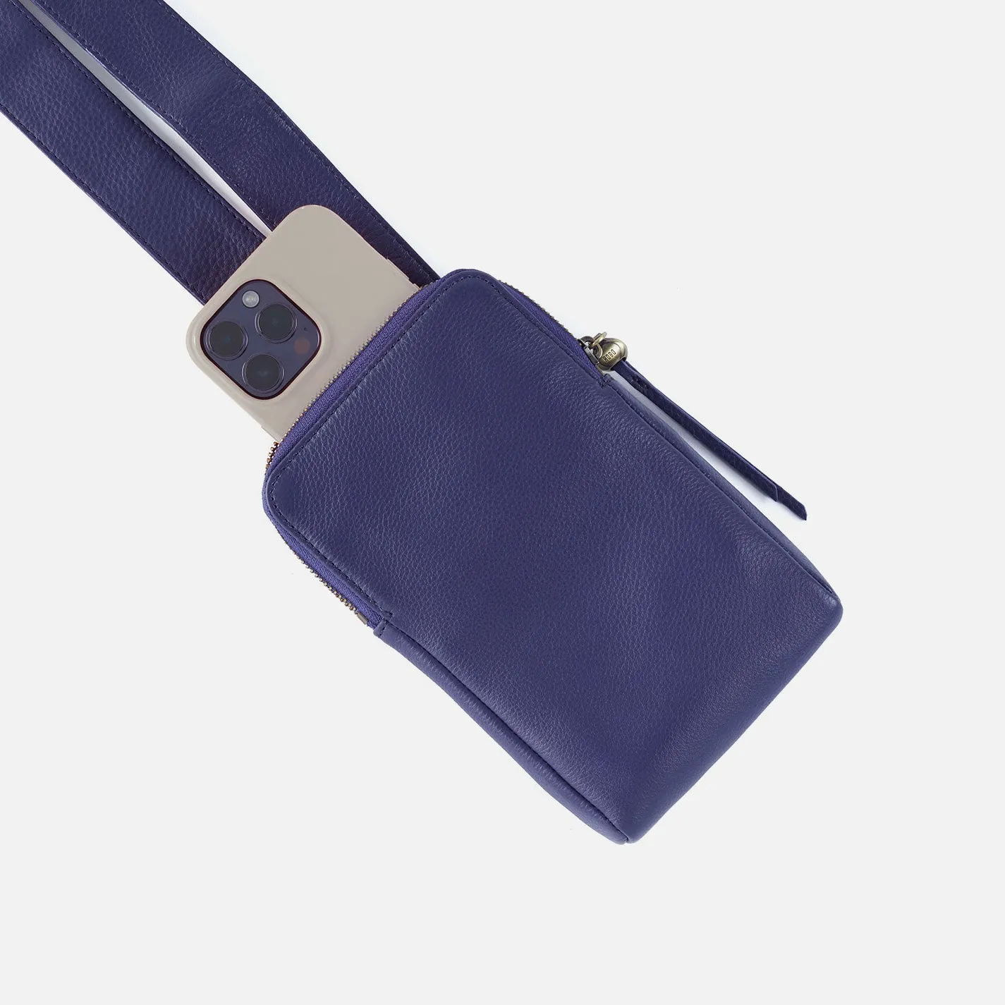 Grant Sling In Pebbled Leather - Dark Iris