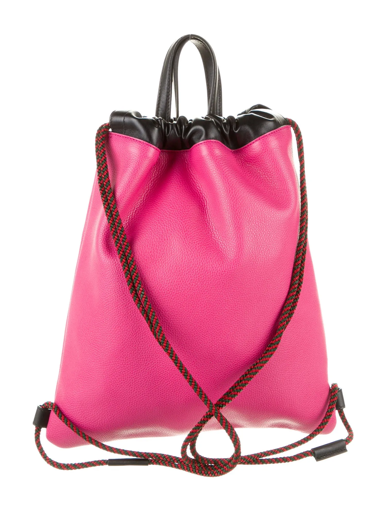 Gucci 2018 Leather Drawstring Backpack in Pink