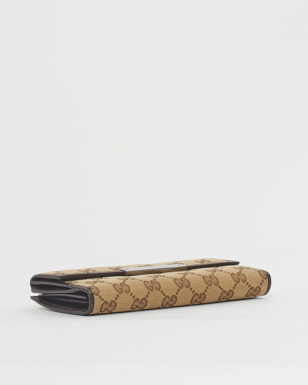 Gucci Beige Monogram GG Canvas Continental Wallet