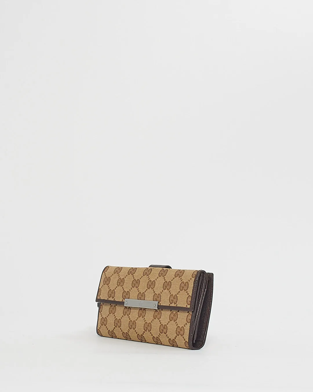 Gucci Beige Monogram GG Canvas Continental Wallet