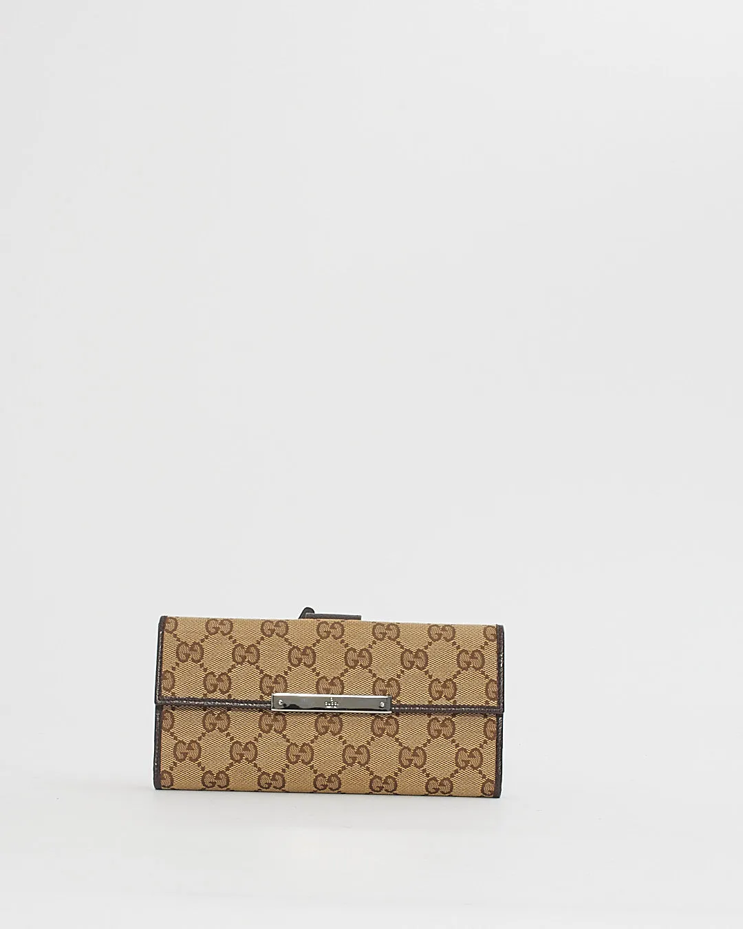 Gucci Beige Monogram GG Canvas Continental Wallet