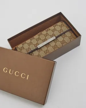 Gucci Beige Monogram GG Canvas Continental Wallet