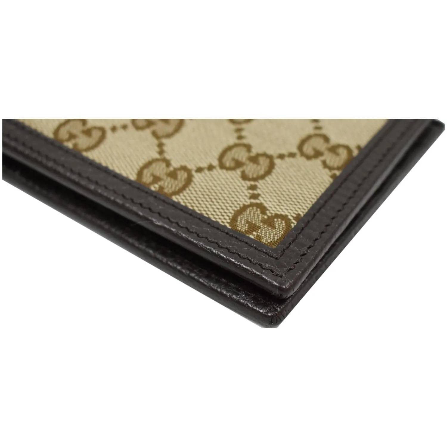 GUCCI Bi-fold GG Canvas Wallet Beige 260987