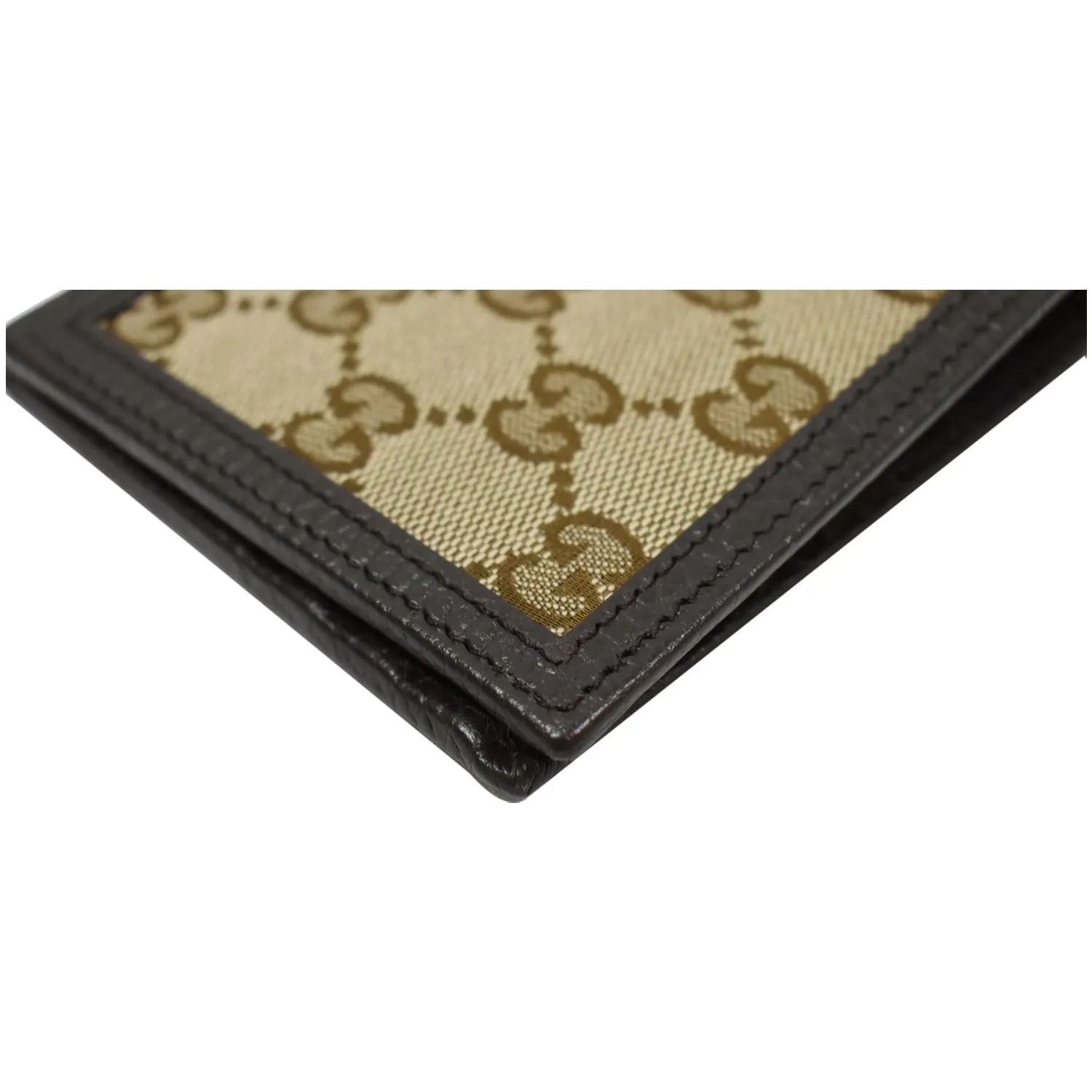 GUCCI Bi-fold GG Canvas Wallet Beige 260987