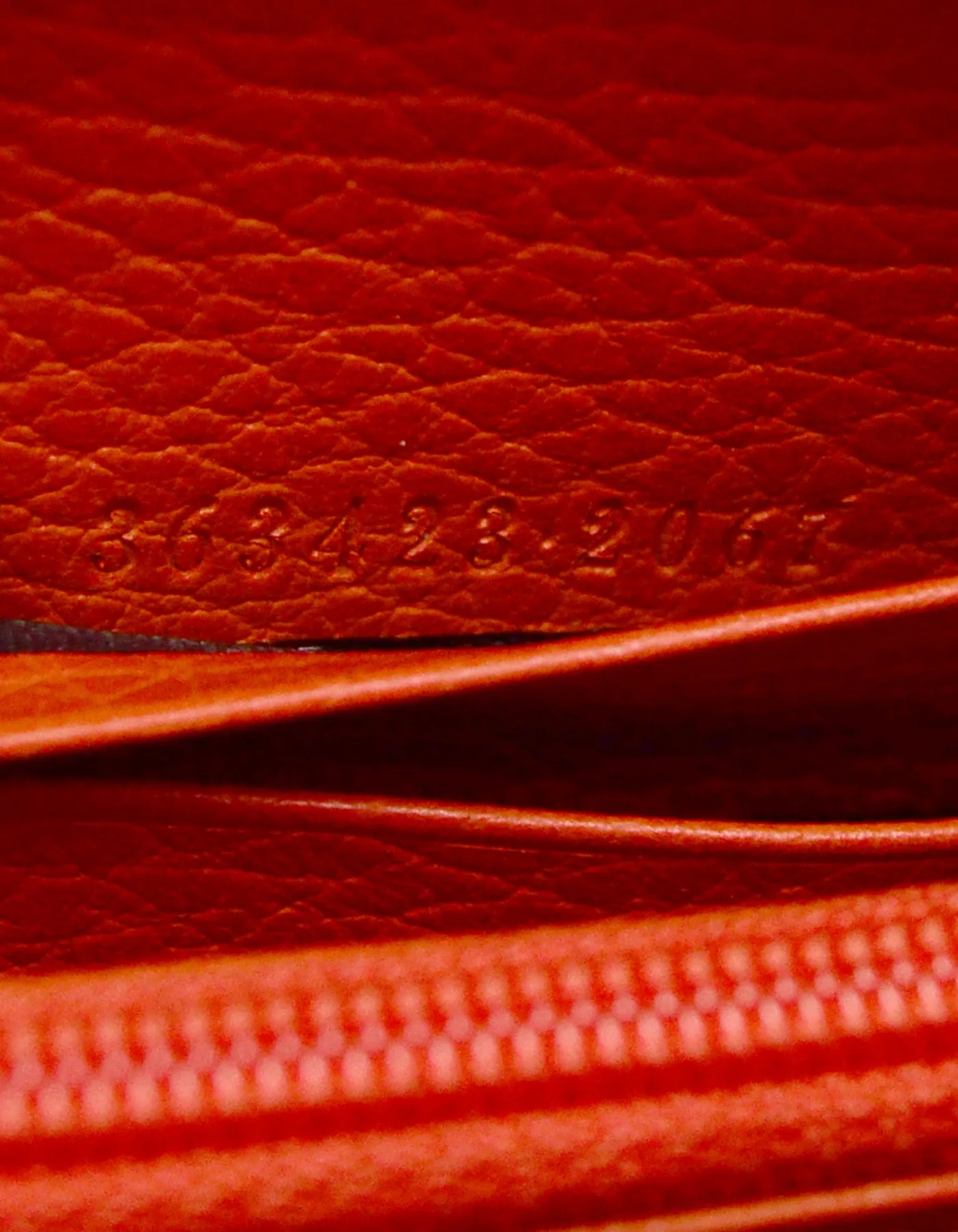 Gucci Monogram Zip Around Wallet w/ Leather Trim