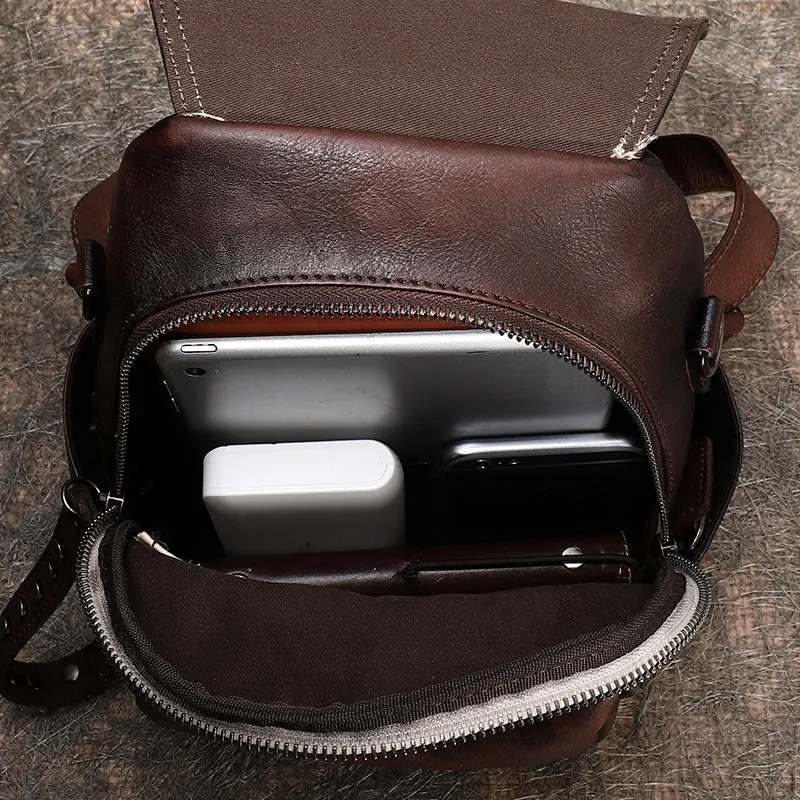 Handmade Convertible Leather Backpacks Bag Womens Best Coffee Leather Shoulder Purse School Rucksack
