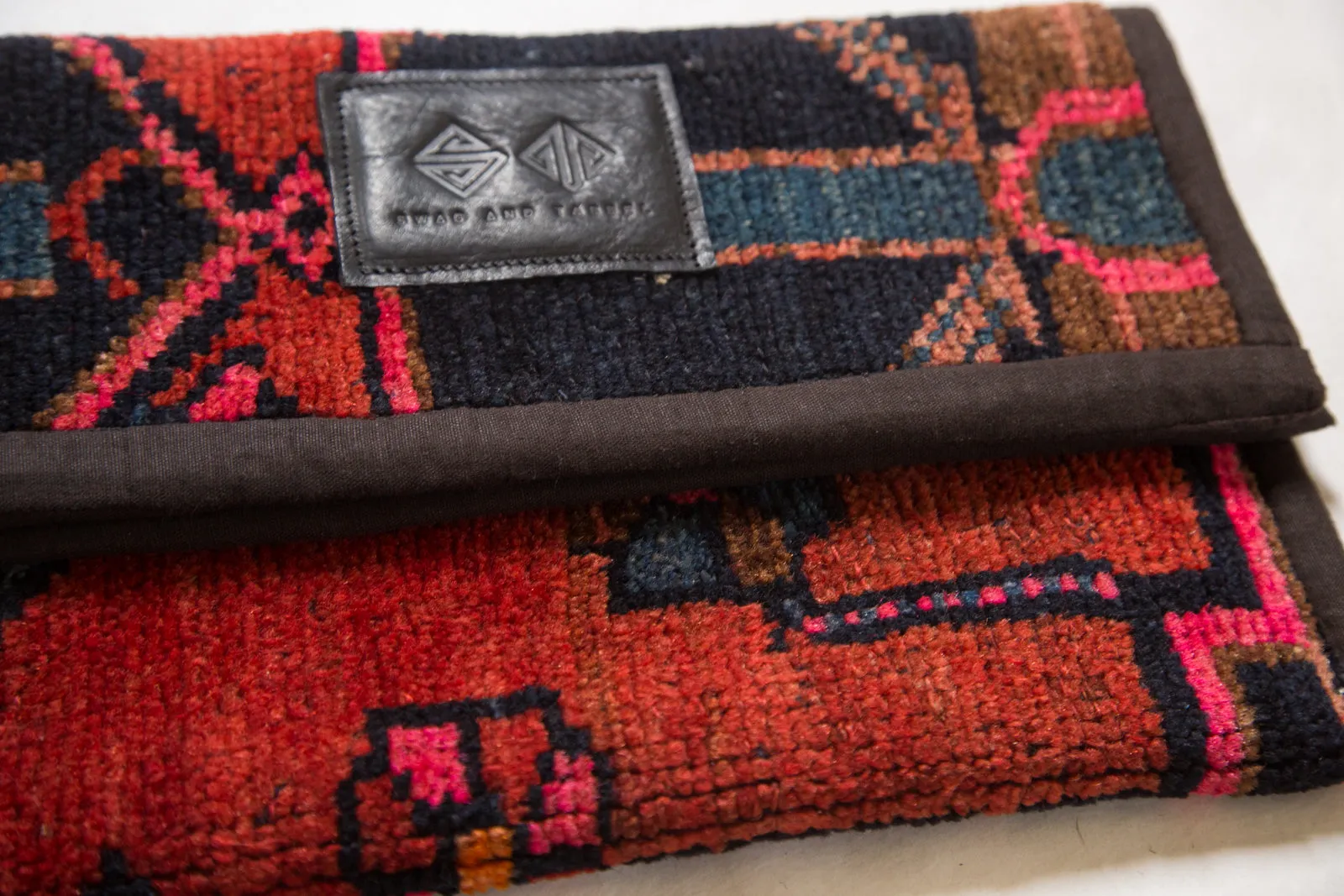 Handmade Rug Fragment Clutch