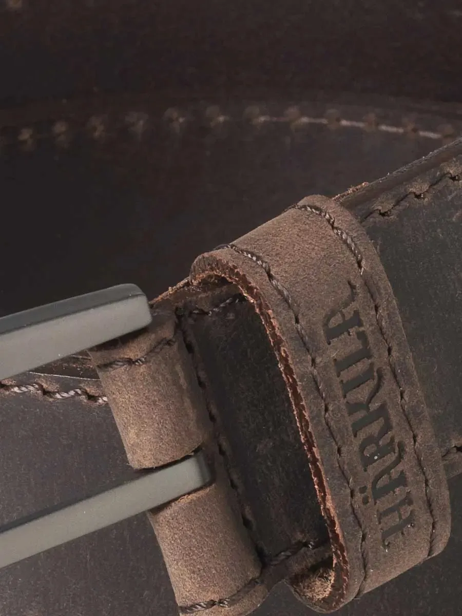 HARKILA Mens Arvak Leather Belt - Deep Brown