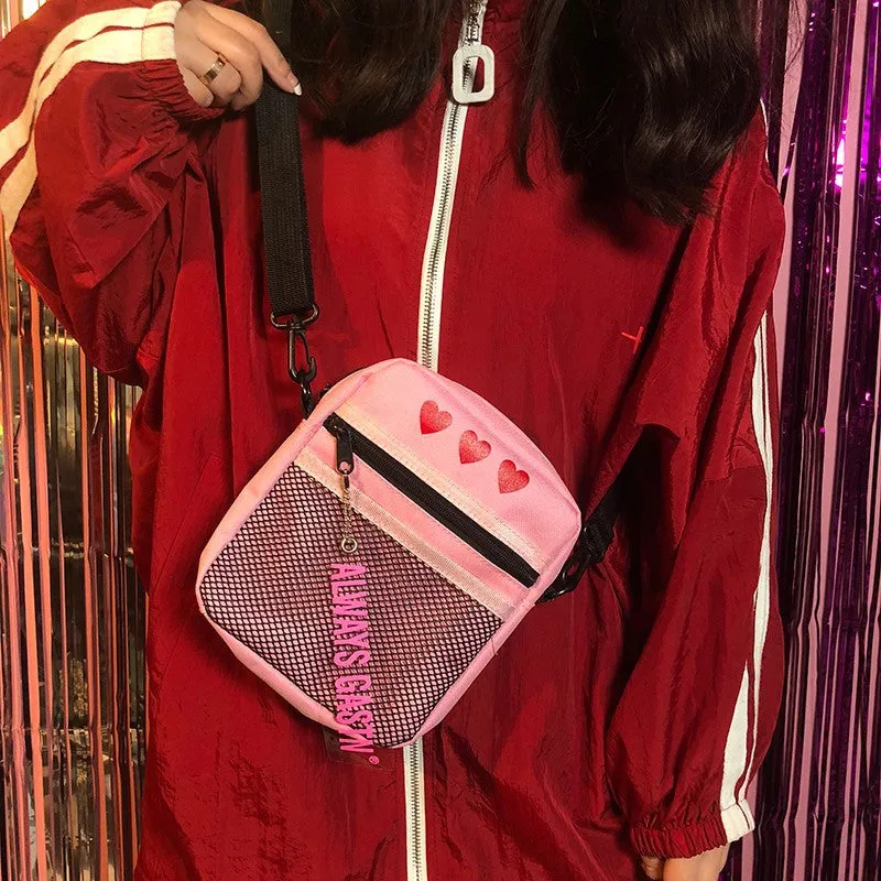 “HEART PRINT”  CROSSBODY BAG W110403