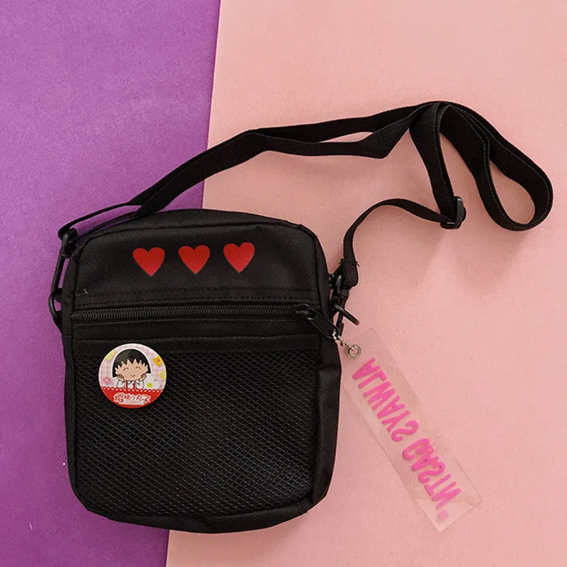 “HEART PRINT”  CROSSBODY BAG W110403