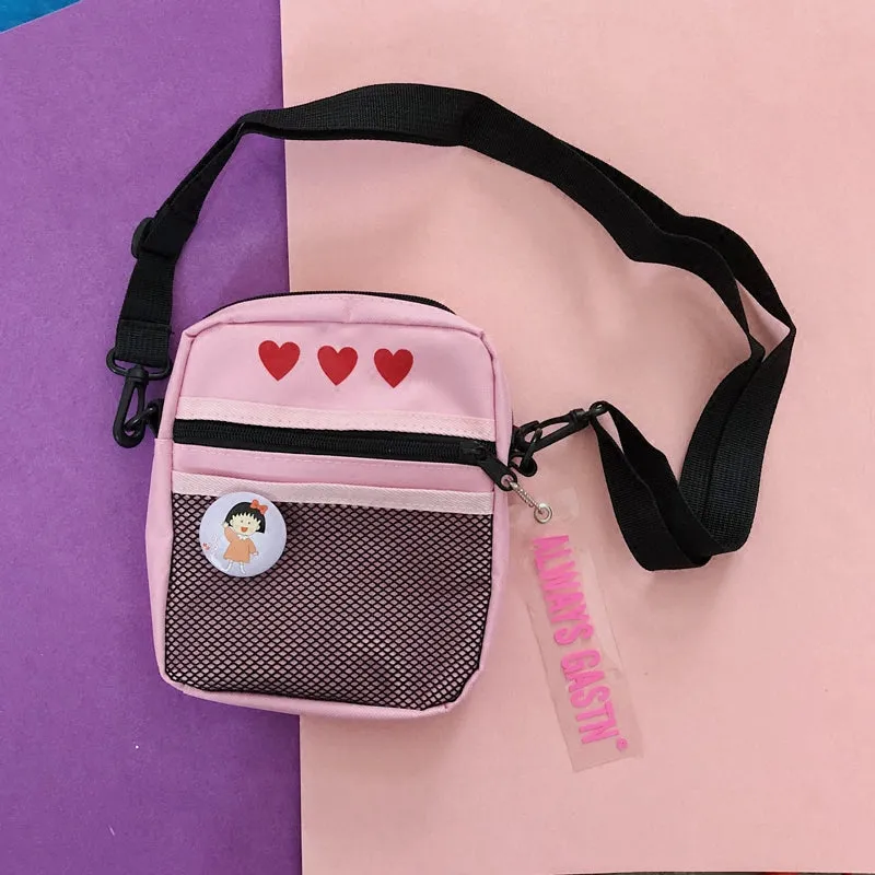 “HEART PRINT”  CROSSBODY BAG W110403