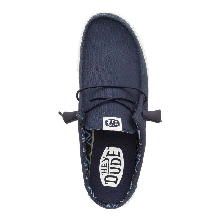 HEY DUDE- MEN'S WALLY SLIP STRETCH CANVAS MULE