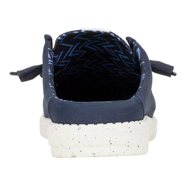 HEY DUDE- MEN'S WALLY SLIP STRETCH CANVAS MULE