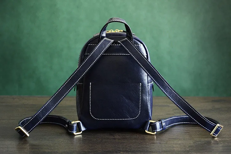 High Quality Genuine Leather Backpack, Satchel Shoulder Bag, Woman Backpack D009