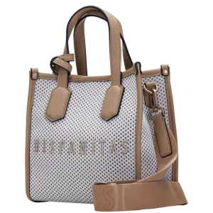 Hispanitas Pale Tan Leather Small Tote Bag