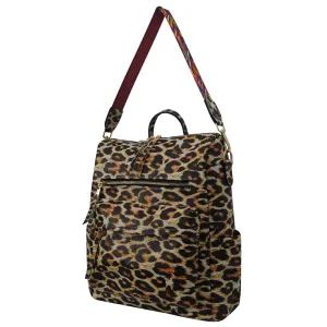 !HOT DEAL! Wild Leopard Faux Leather NGIL Shoulder Backpack
