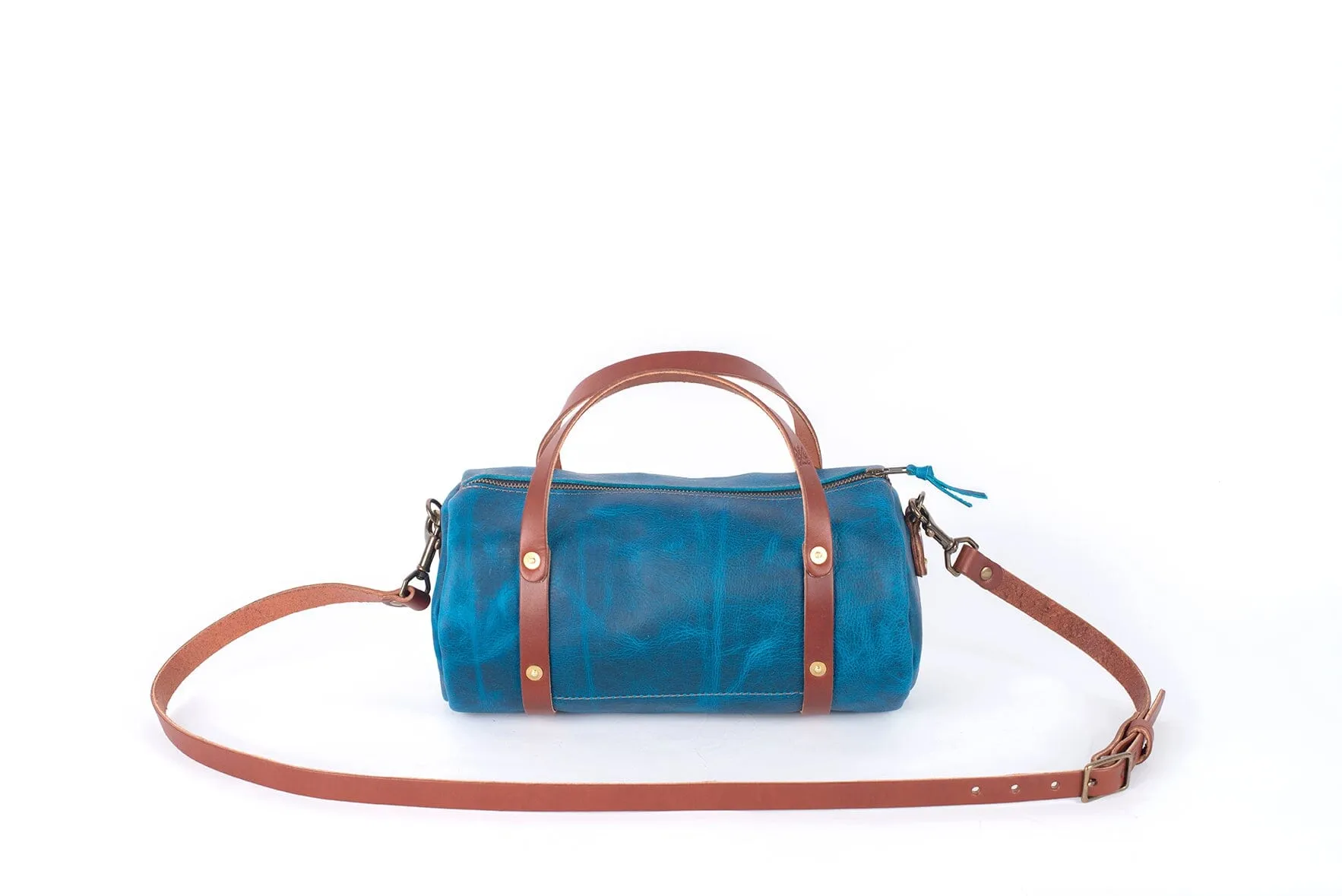 JANE LEATHER CROSSBODY - COBALT BISON