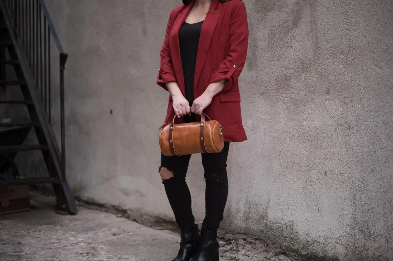 JANE LEATHER CROSSBODY - SMALL - CARAMEL