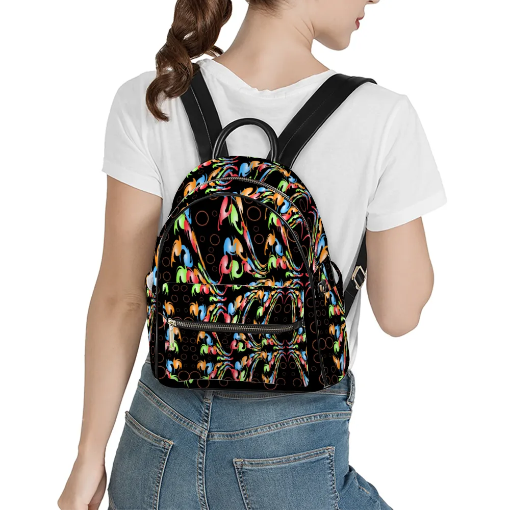 Jelly Bubble Leather Backpack