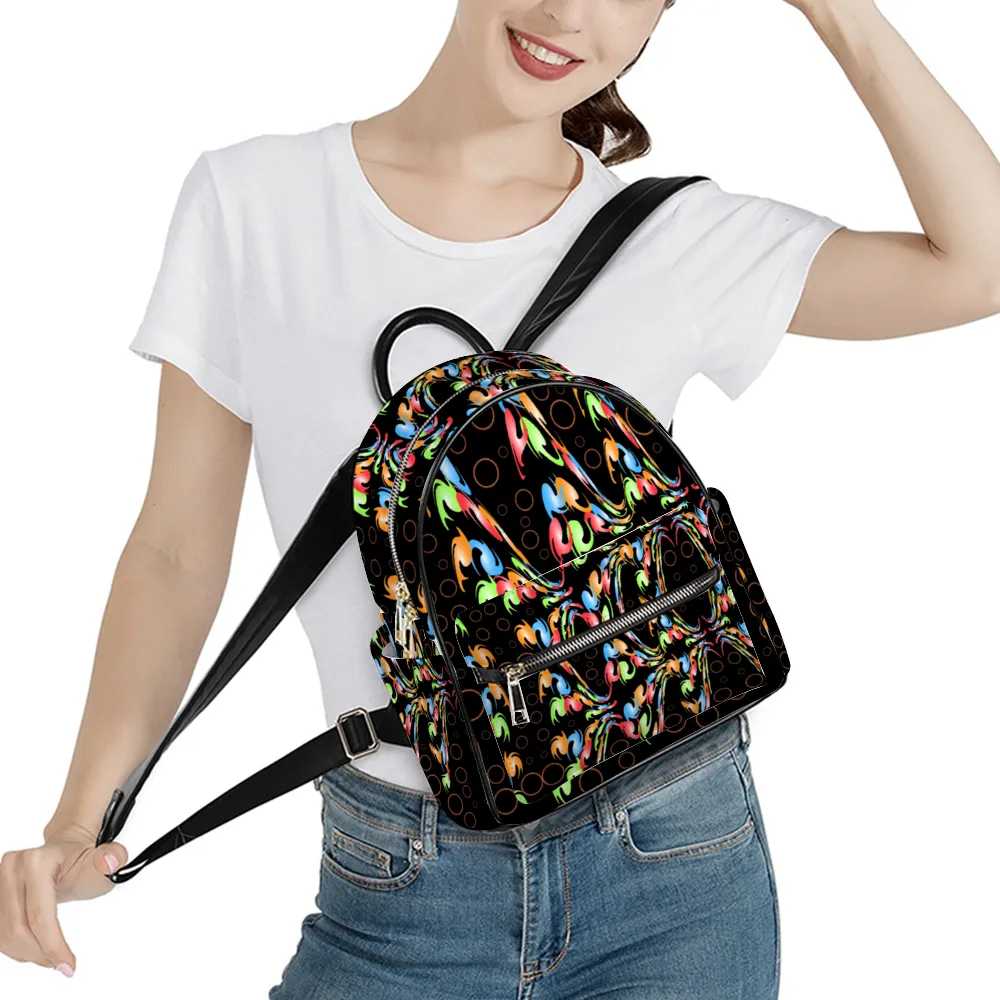 Jelly Bubble Leather Backpack