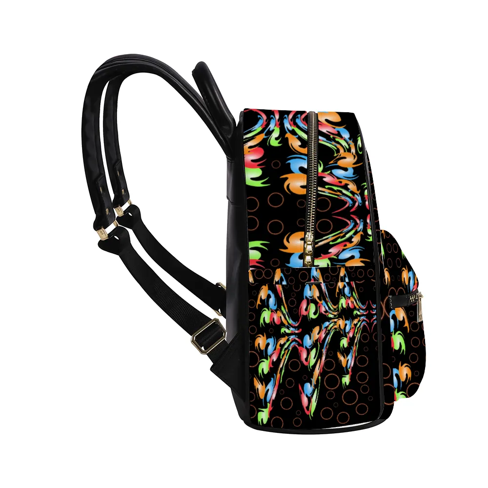 Jelly Bubble Leather Backpack