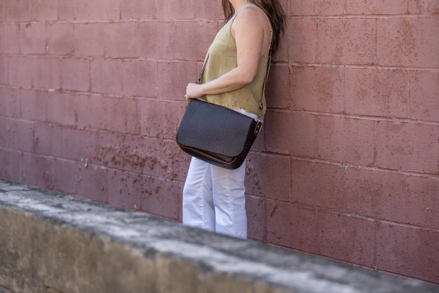 KINDLE LEATHER SATCHEL - CHERRY BISON
