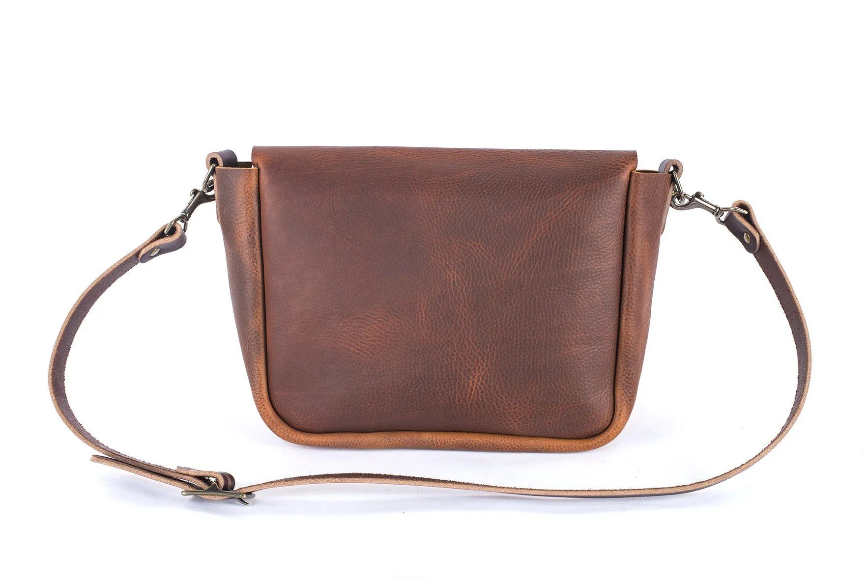 KINDLE LEATHER SATCHEL - HONEY