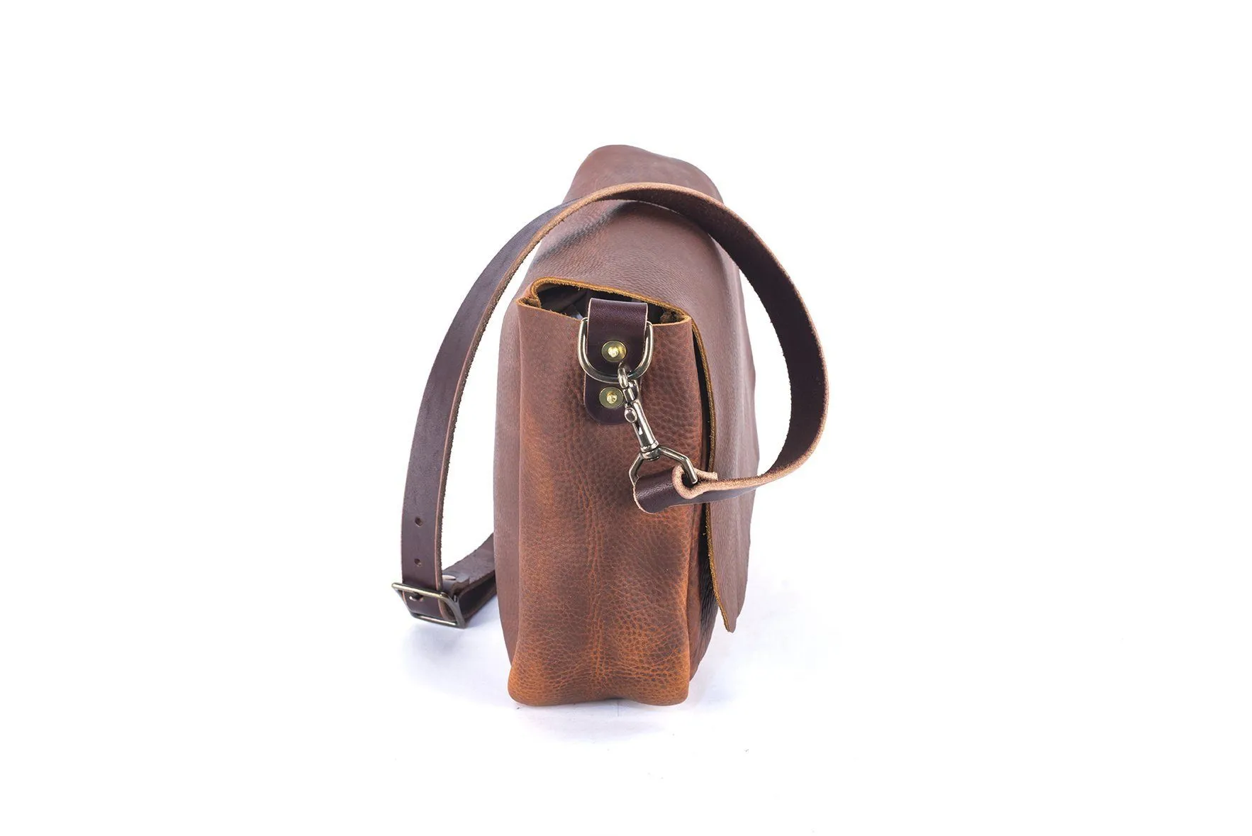 KINDLE LEATHER SATCHEL - HONEY