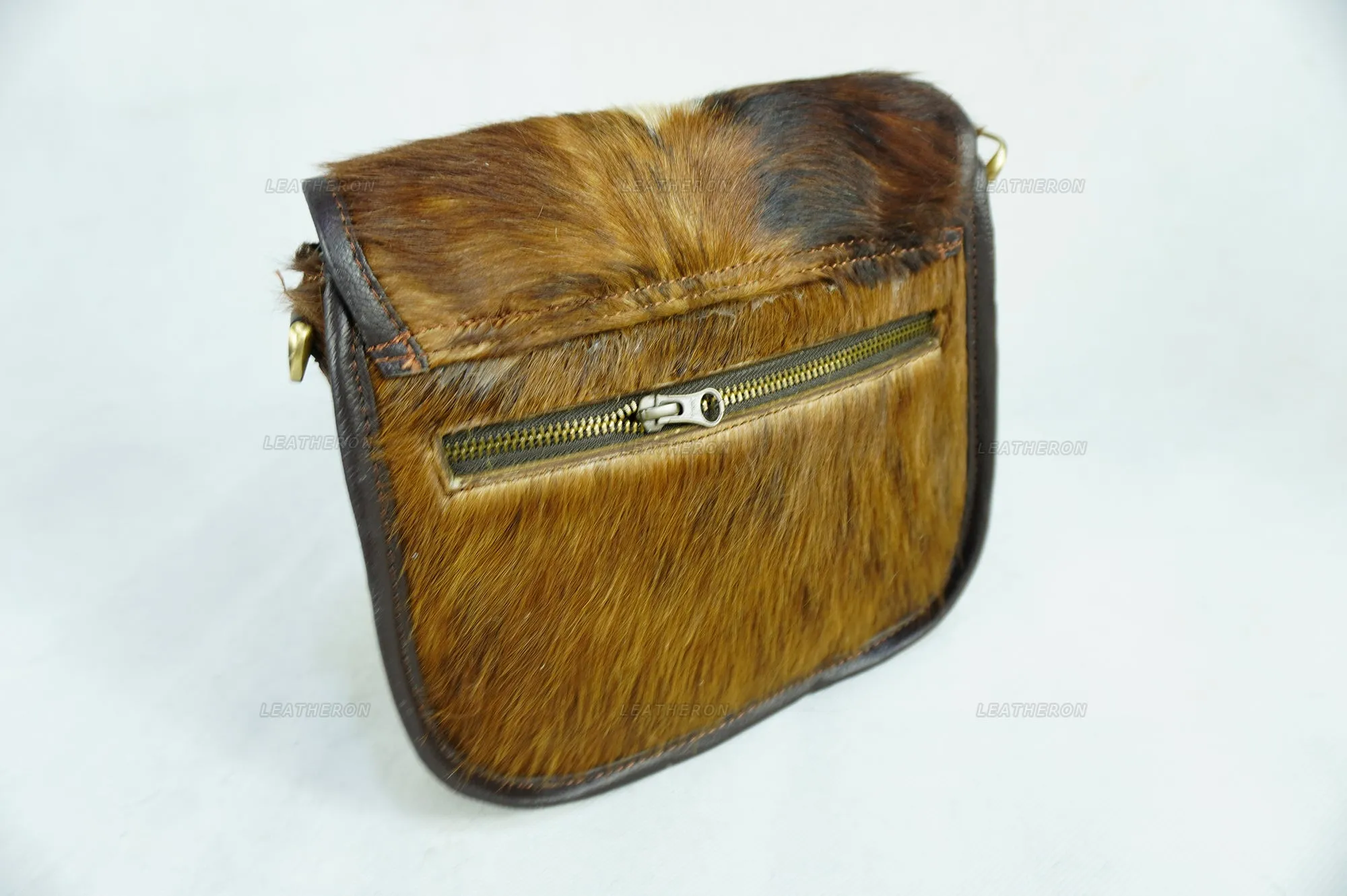 Ladies Real Cowhide Leather Crossbody Purse