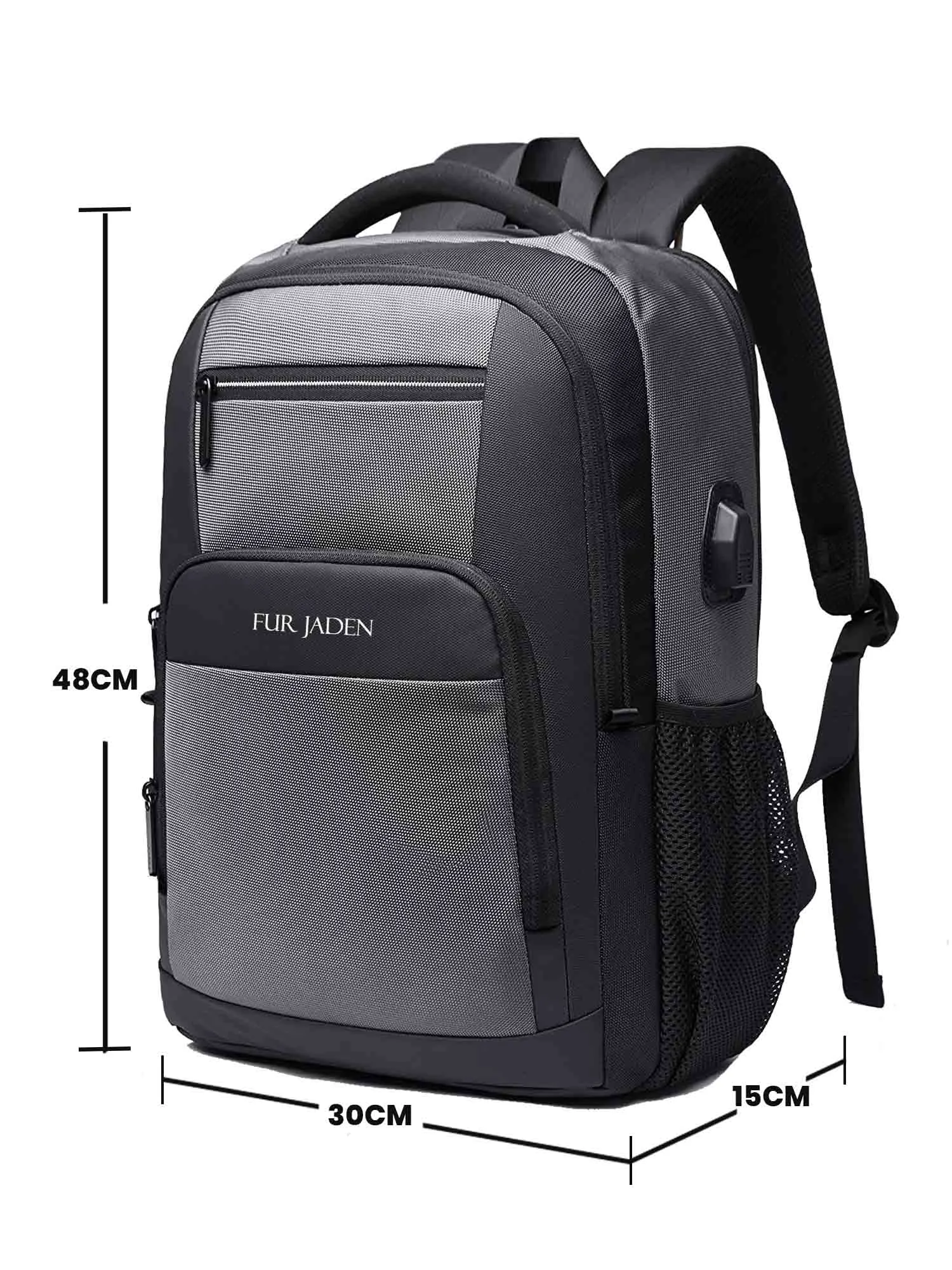 Laptop Backpack with USB Port | Grey