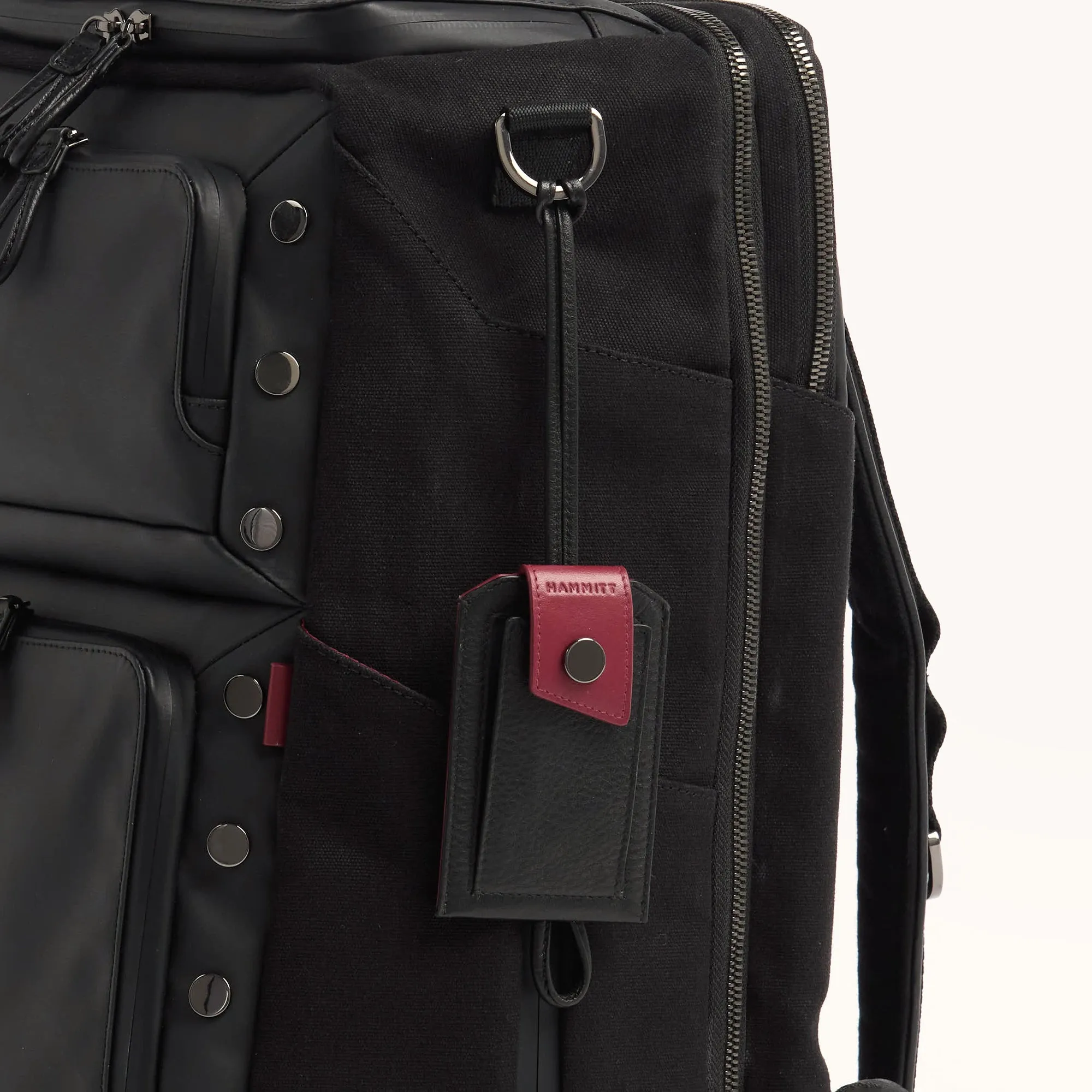 Larkspur Luggage Tag | Black/Gunmetal
