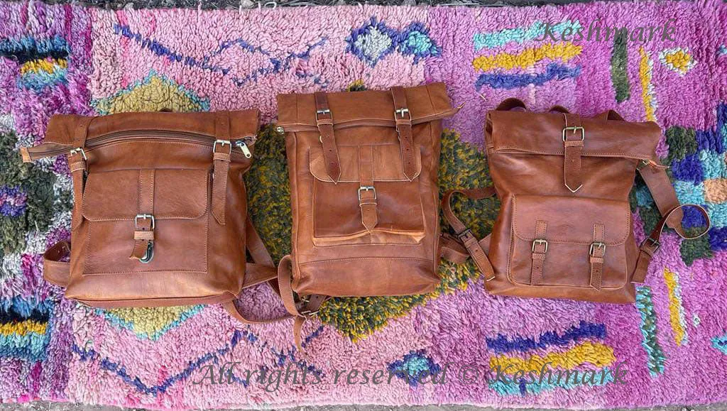 Leather Backpack Rucksack, Leather Travel Bag, Handmade Leather Backpack, Leather Bag