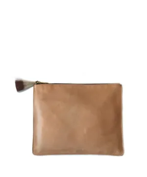 Leather Moors Pouch in Camel