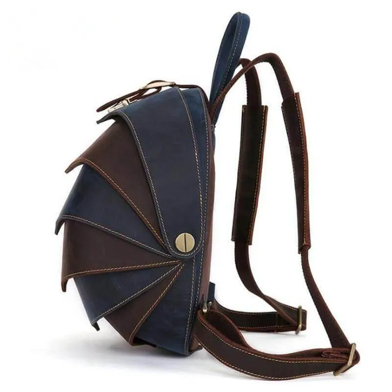 Leather Retro Mens Backpack - Modern Genuine Leather Bag