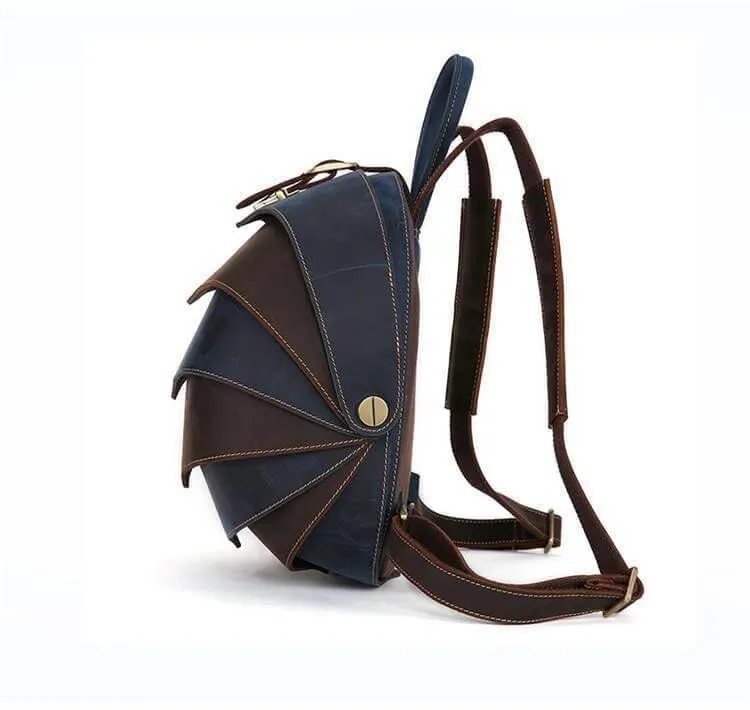 Leather Retro Mens Backpack - Modern Genuine Leather Bag