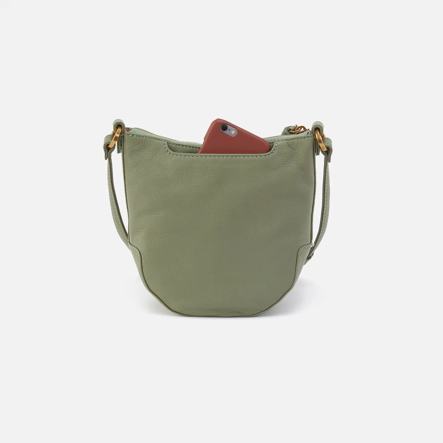 Lexi Crossbody In Pebbled Leather - Watercress