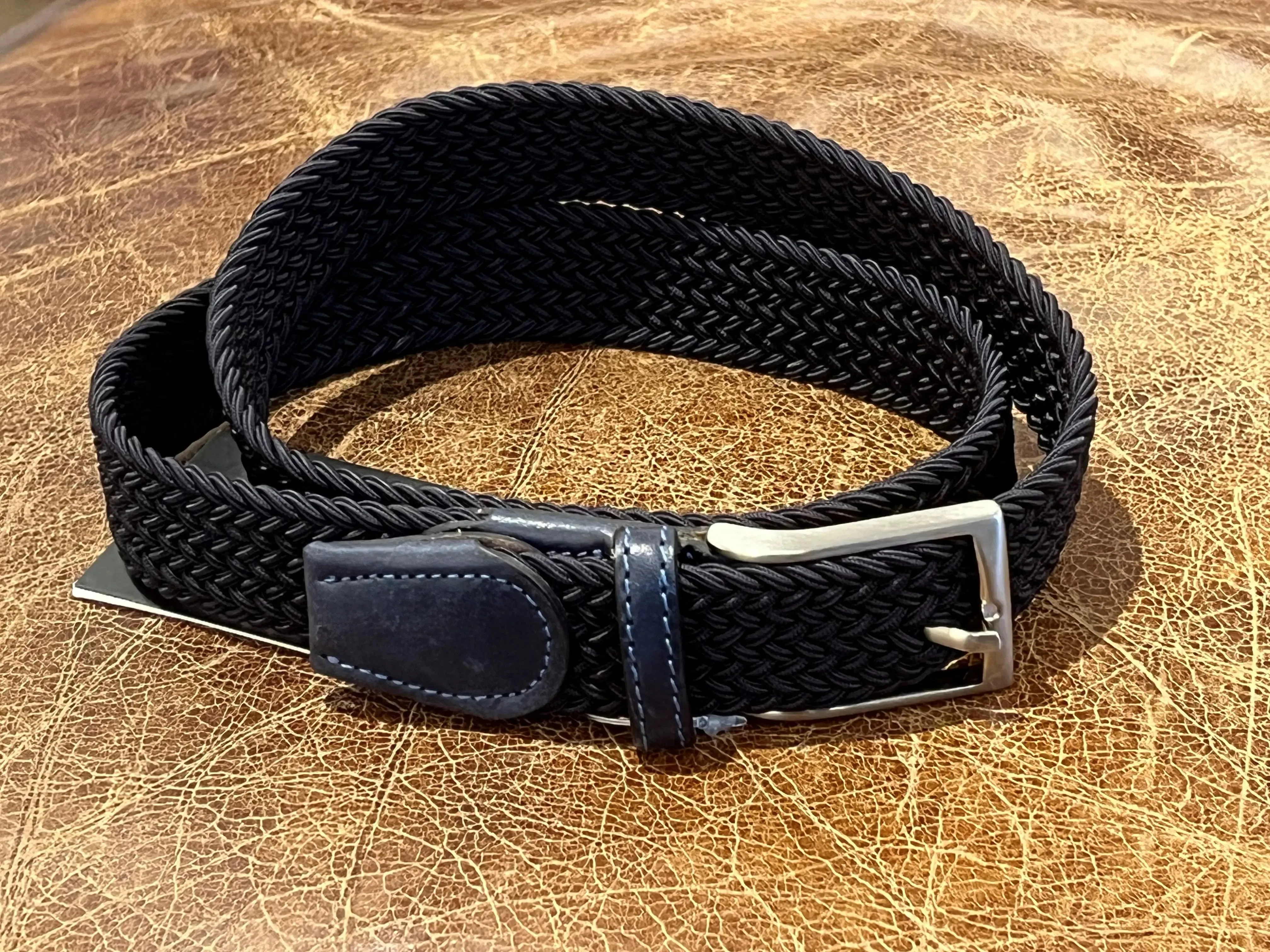 LINDENMANN Men's Stretch Leather Belt