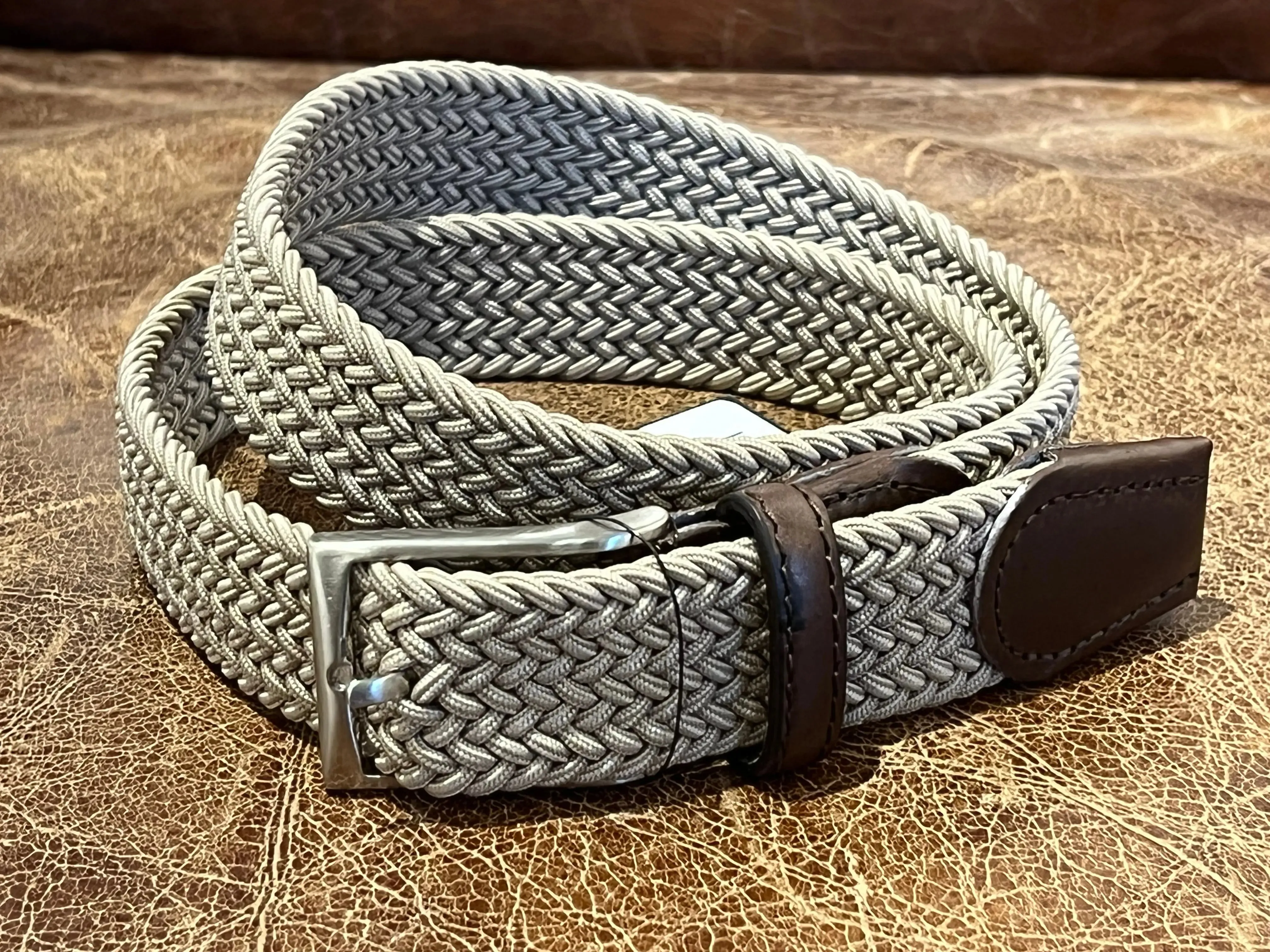 LINDENMANN Men's Stretch Leather Belt