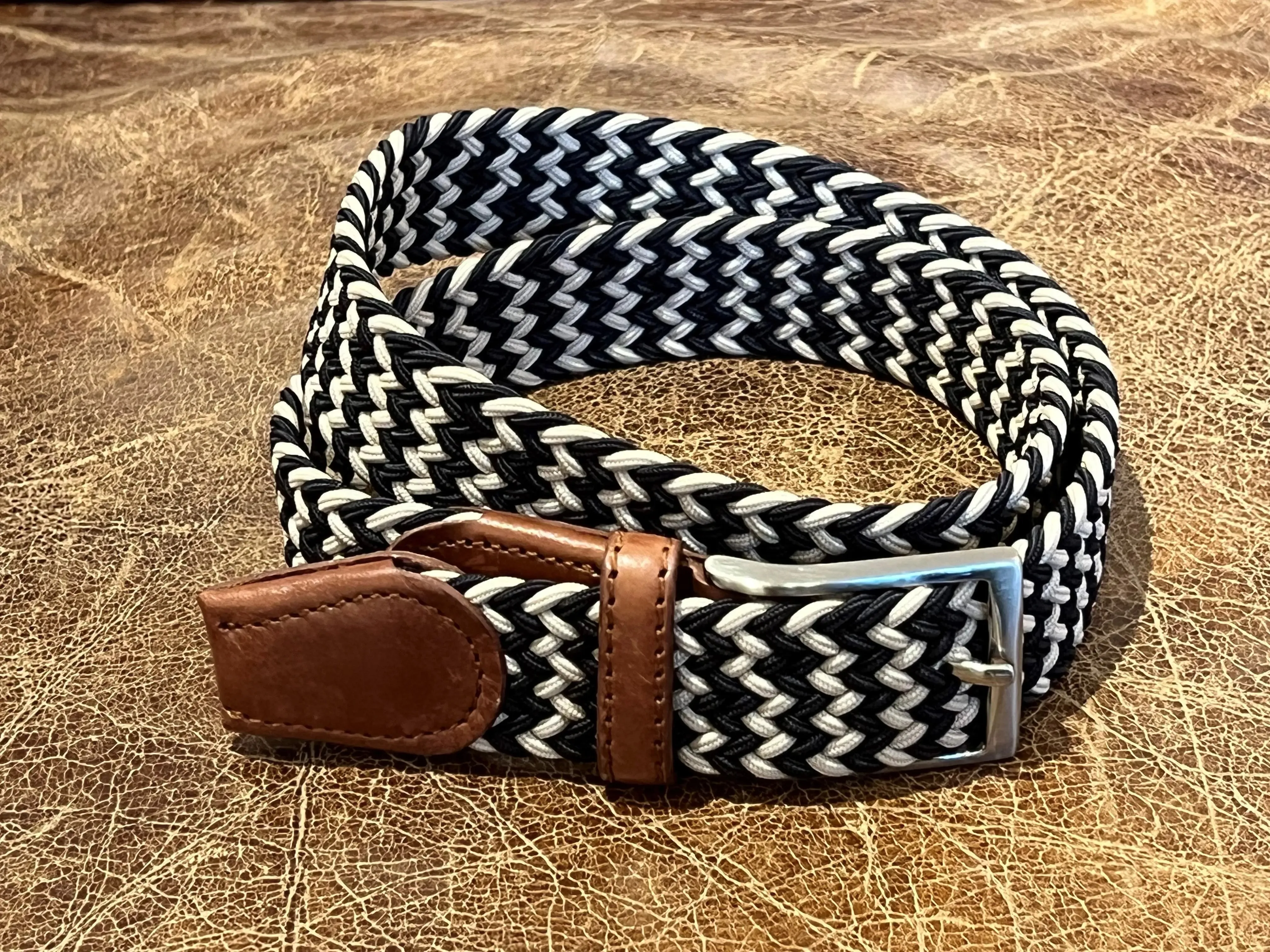 LINDENMANN Men's Stretch Leather Belt
