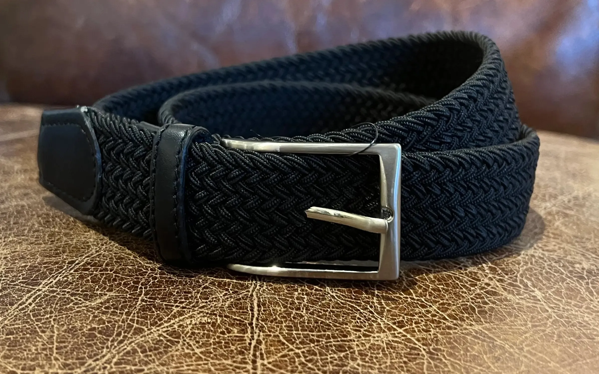 LINDENMANN Men's Stretch Leather Belt
