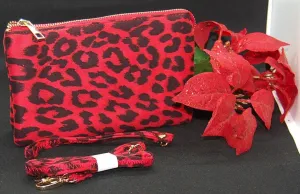 Liz Custom Classic Crossbody Bag - Red Leopard