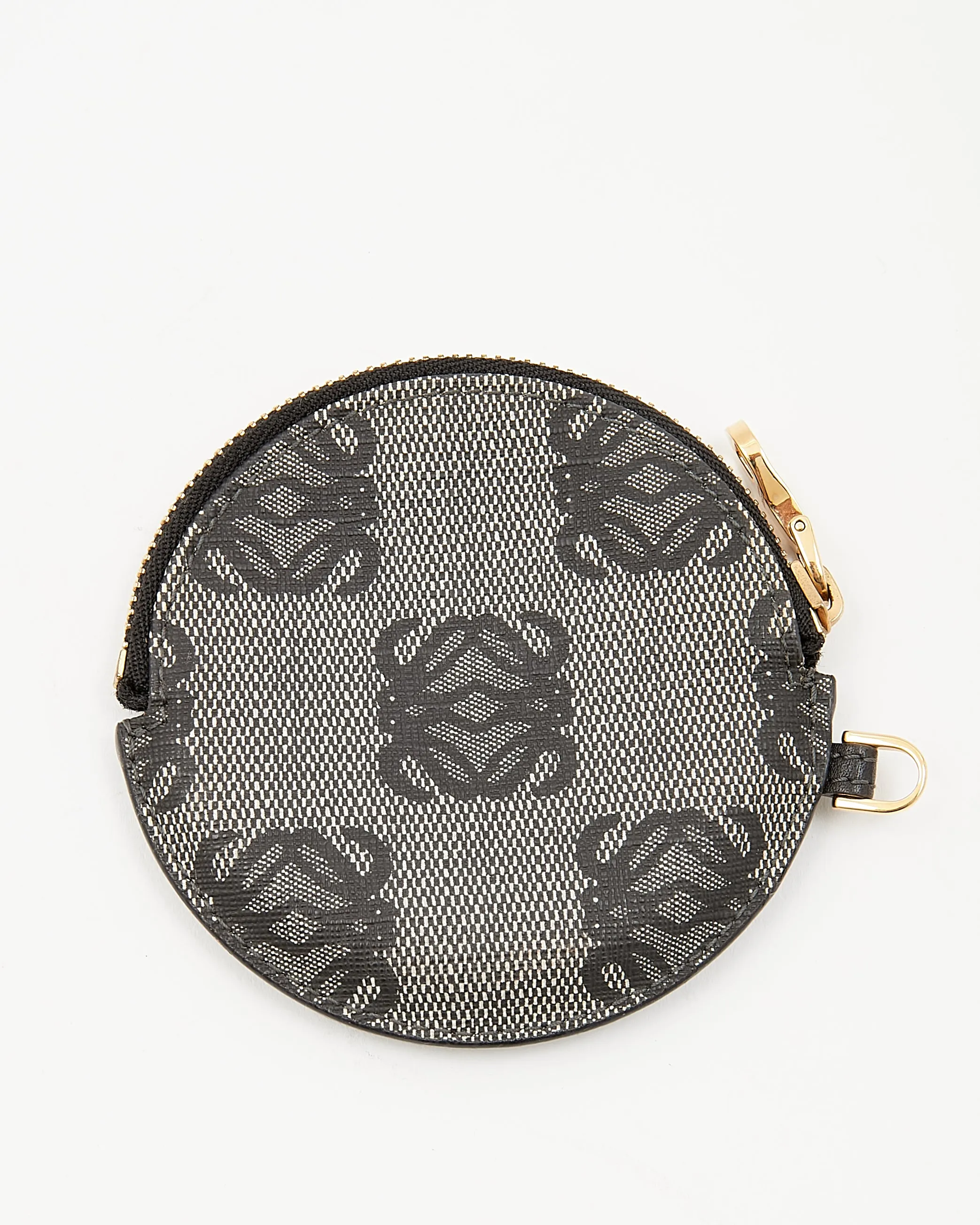 Loewe Black Vintage Anagram Cookie Coin Pouch Wallet
