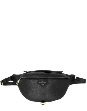 Louis Vuitton 2021 Black Empreinte Leather BumBag Belt Bag