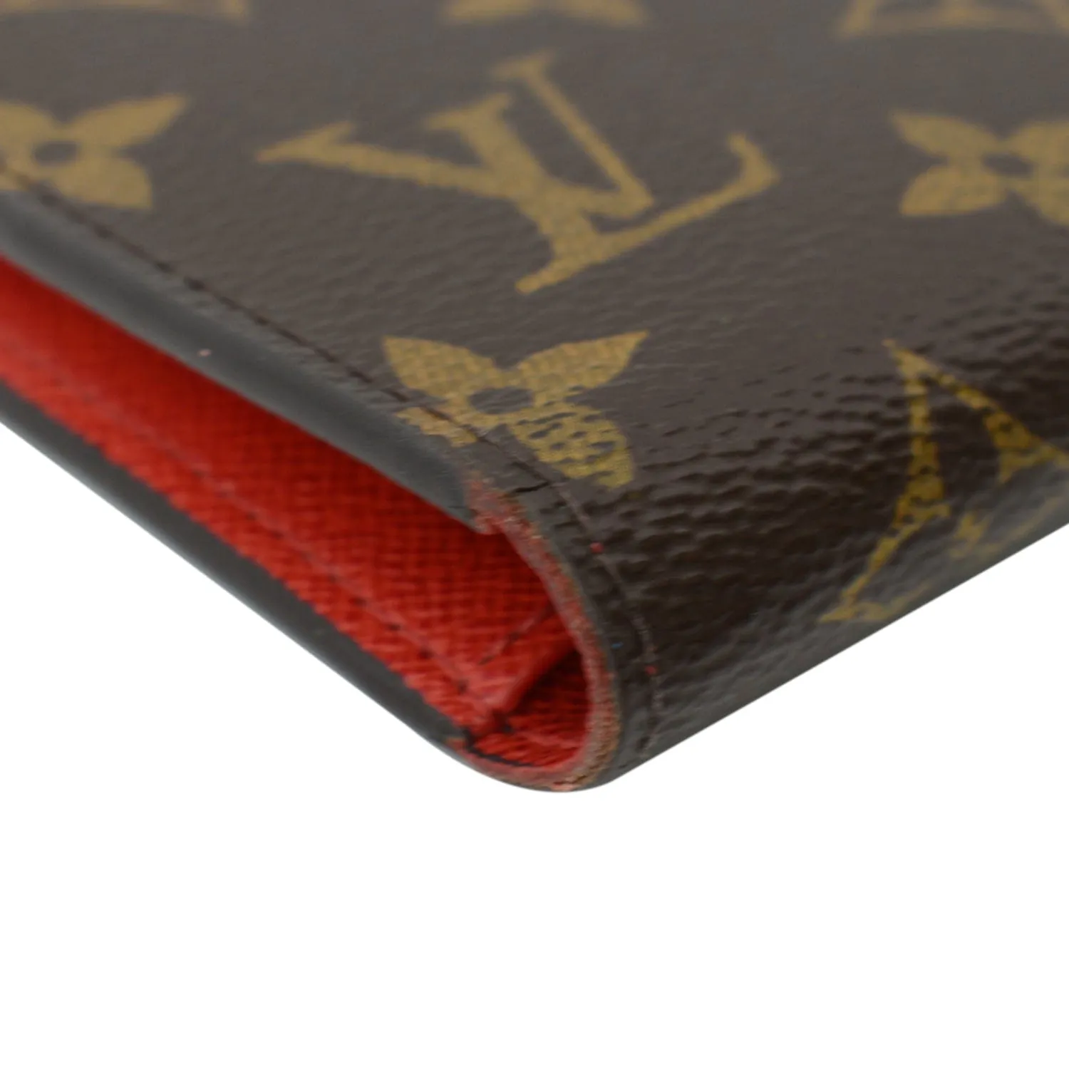 LOUIS VUITTON Adele Monogram Canvas Wallet Brown